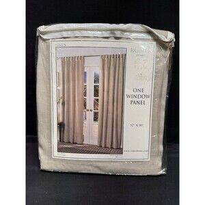 Brand New Rodeo Home Linen Khaki/ tan Panel Drapes Curtains 52” X 90” Unopened